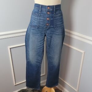 J. Crew Point Sur Blue High-Waisted Women Jeans